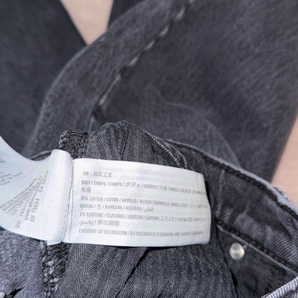 Abercrombie & fitch the 90,s straight ultra high rise Jean size 34/L32 - Picture 7 of 11